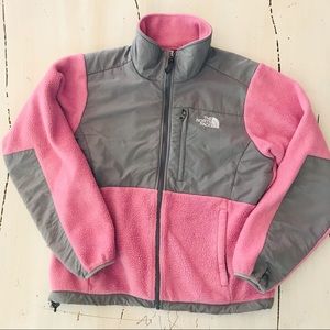 Ladies SMALL The North Face Jacket Pink/Gray